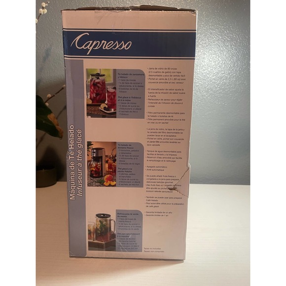 Capresso 80 oz. Ice Tea Maker with Glass Pitcher - Stainless - Picture 4 of 4